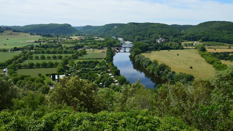 Vallée de la Dordogne vue panoramique — Périgord